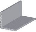 Vinkellist aluminium - 25 x 25 mm x 1 meter